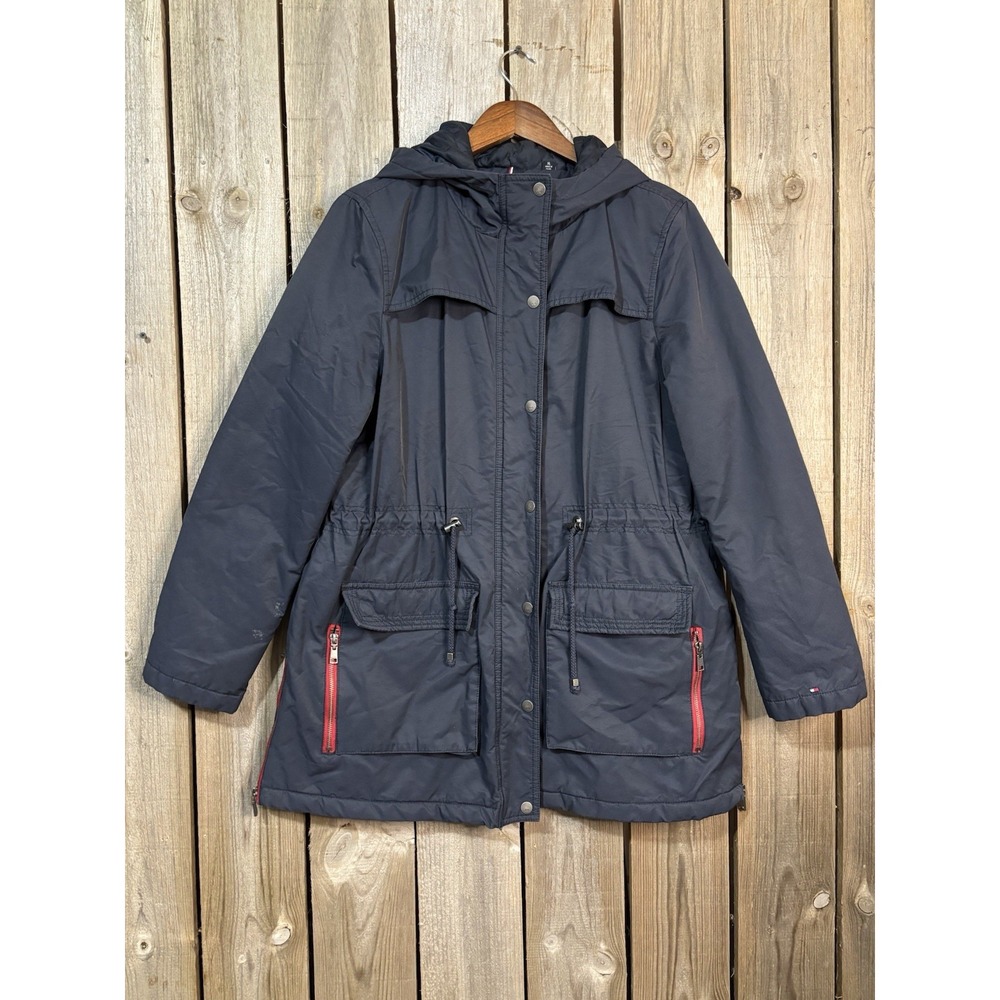 Y2K Tommy Hilfiger Hooded Utility Parka XL